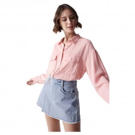 риза,с,дълъг,ръкав,дамски,блузи,дамски,ризи,salsa,jeans,lyocell,long,sleeve,shirt,pink,(light,pink)