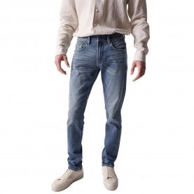 дънки,мъжки,панталони,salsa,jeans,slim,fit,knit,jeans,blue