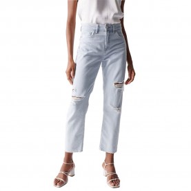 дънки,дамски,панталони,salsa,jeans,true,cropped,slim,fit,jeans,blue