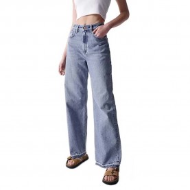 дънки,дамски,панталони,salsa,jeans,true,wide,high,waist,jeans,blue