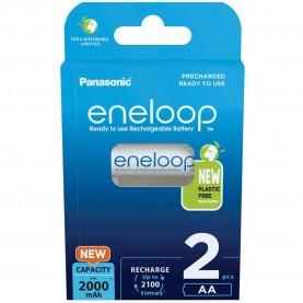 батерии,eneloop,bk,3mcde,2be,2000mah,rechargeable,battery,2,units,silver,(silver)