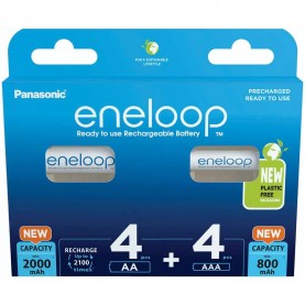 батерии,eneloop,bk,kjmcde44e,rechargeable,battery,8,units,silver,(silver)