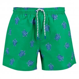 бански,гащета,мъжки,бански,костюми,north,sails,volley,all,over,turtles,swimming,shorts,green,(emerald,green)