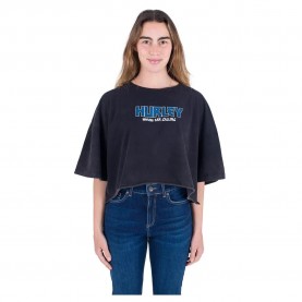Тениска Hurley Oceancare Tour Cropped short sleeve T-shirt - Black (Black) тениска,дамски,тениски,hurley,oceancare,tour,cropped,short,sleeve,t,shirt,black,(black)