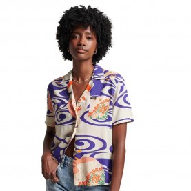 Риза с къс ръкав Superdry Vintage Beach Resort short sleeve shirt - Multicolor (Ryusui Blue) риза,с,къс,ръкав,дамски,ризи,мъжки,ризи,superdry,vintage,beach,resort,short,sleeve,shirt,multicolor,(ryusui,blue)
