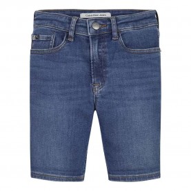 Дънки Calvin klein jeans Denimm Essentials shorts - Blue (Ess Mid Blue) дънки,детски,панталони,calvin,klein,jeans,denimm,essentials,shorts,blue,(ess,mid,blue)