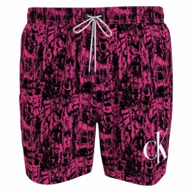 бански,гащета,мъжки,бански,костюми,calvin,klein,km0km00802,swimming,shorts,pink,(ck,one,snake,pink,aop)