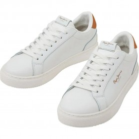 маратонки,дамски,маратонки,pepe,jeans,adams,basic,low,trainers,white