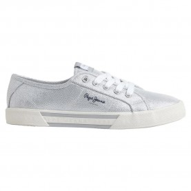 маратонки,дамски,маратонки,pepe,jeans,brady,party,low,trainers,silver
