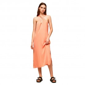 Рокля Pepe jeans Casey sleeveless dress - Orange (Peach) рокля,дамски,поли,и,рокли,pepe,jeans,casey,sleeveless,dress,orange,(peach)