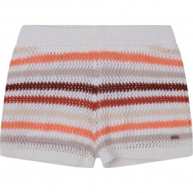 Къси панталони Pepe jeans Coraline 1/4 shorts - White (Multi) къси,панталони,детски,панталони,pepe,jeans,coraline,1,4,shorts,white,(multi)