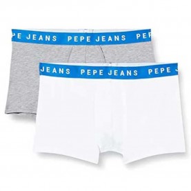 боксерки,мъжко,бельо,pepe,jeans,logo,low,rise,boxers,2,units,white,grey,(grey,marl)