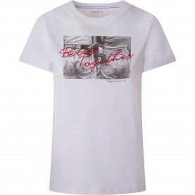 тениска,дамски,тениски,pepe,jeans,nicole,short,sleeve,t,shirt,white