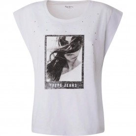 тениска,дамски,тениски,pepe,jeans,opal,short,sleeve,t,shirt,white,(white)
