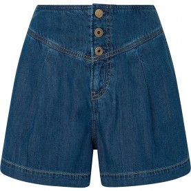 къси,панталони,дамски,панталони,pepe,jeans,stella,pleat,1,4,denim,shorts,blue