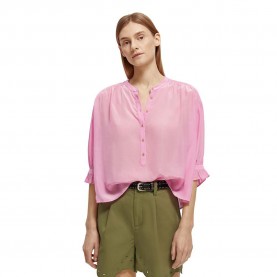 дамски,блузи,дамски,ризи,scotch,&,soda,easy,popover,3,4,sleeve,blouse,pink