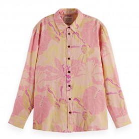 риза,с,дълъг,ръкав,дамски,блузи,дамски,ризи,scotch,&,soda,oversized,long,sleeve,shirt,pink