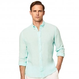 риза,с,дълъг,ръкав,мъжки,ризи,hackett,garment,dyed,long,sleeve,shirt,green