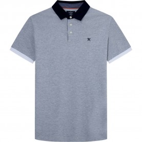 мъжки,блузи,с,яка,hackett,woven,collar,short,sleeve,polo,light,grey,marl,(grey)