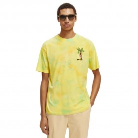 тениска,мъжки,тениски,scotch,&,soda,tie,dye,short,sleeve,t,shirt,yellow