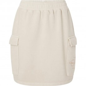 Пола Calvin klein jeans Embroidered Monologo skirt - Beige (Classic Beige) пола,дамски,поли,и,рокли,calvin,klein,jeans,embroidered,monologo,skirt,beige,(classic,beige)