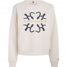 блуза,дамски,блузи,tommy,hilfiger,modern,regular,rope,sweatshirt,beige