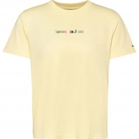 тениска,дамски,тениски,tommy,jeans,reg,color,serif,linear,short,sleeve,t,shirt,yellow,(lemon,zest)