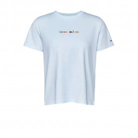 тениска,дамски,тениски,tommy,jeans,reg,color,serif,linear,short,sleeve,t,shirt,blue