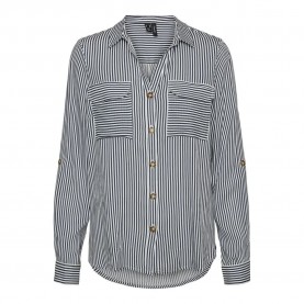 риза,с,дълъг,ръкав,дамски,блузи,дамски,ризи,vero,moda,bumpy,new,long,sleeve,shirt,snow,whitetripes,india,ink,(blue)