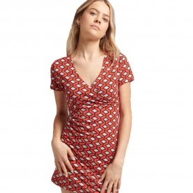 рокля,дамски,поли,и,рокли,superdry,vintage,wrap,day,dress,red