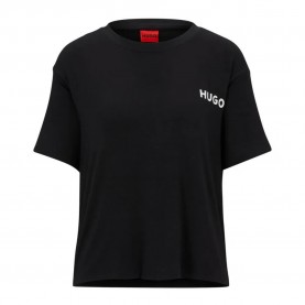 Тениска HUGO Unite 10247048 short sleeve T-shirt - Black (Black) тениска,дамски,тениски,hugo,unite,10247048,short,sleeve,t,shirt,black,(black)