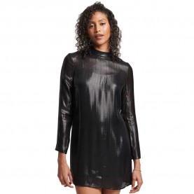 рокля,дамски,поли,и,рокли,superdry,studios,sparkle,long,sleeve,short,dress,black