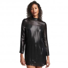 рокля,дамски,поли,и,рокли,superdry,studios,sparkle,long,sleeve,short,dress,black,(black)