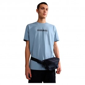 тениска,мъжки,тениски,napapijri,s,box,3,short,sleeve,t,shirt,grey,(blue,faded)