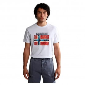 тениска,мъжки,тениски,napapijri,s,guiro,short,sleeve,t,shirt,bright,white,(white)