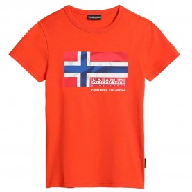 тениска,детски,тениски,napapijri,s,zamora,t,shirt,red,cherry,(orange)