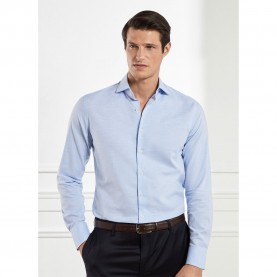 риза,с,дълъг,ръкав,мъжки,ризи,hackett,luxe,flannel,long,sleeve,shirt,blue