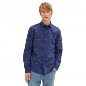 риза,с,дълъг,ръкав,мъжки,ризи,tom,tailor,printed,1034883,long,sleeve,shirt,blue
