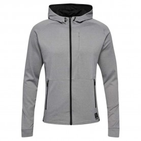 блуза,мъжки,пуловери,hummel,interval,full,zip,sweatshirt,grey,(grey,melange)