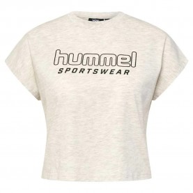 тениска,дамски,тениски,hummel,legacy,june,cropped,short,sleeve,t,shirt,beige,(tofu,melange)