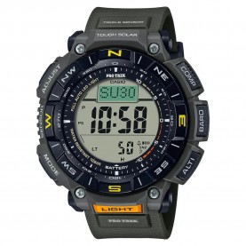 часовник,часовници,casio,pro,trek,watch,lcd,black,olive,green,mineral,(silver)