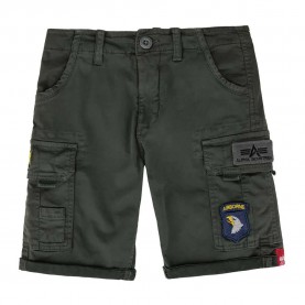 Къси панталони Alpha industries Crew Patch shorts - Green (Greyblack) къси,панталони,детски,панталони,alpha,industries,crew,patch,shorts,green,(greyblack)