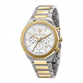 часовник,часовници,maserati,stile,45,mm,chro,w,silver,dial,br,ss+yg,watch,golden