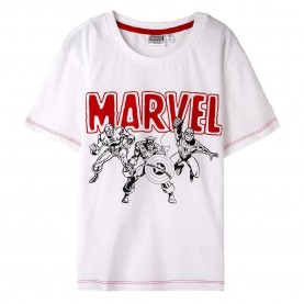 Тениска Marvel Marvel short sleeve T-shirt - White (White) тениска,мъжки,тениски,дамски,тениски,marvel,marvel,short,sleeve,t,shirt,white,(white)