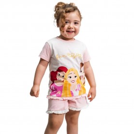 пижама,детски,пижами,disney,princess,short,sleeve,pyjama,pink,(pink)