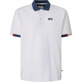 Pepe jeans Jerson short sleeve polo - White (White) мъжки,блузи,с,яка,pepe,jeans,jerson,short,sleeve,polo,white,(white)