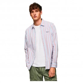 риза,с,дълъг,ръкав,мъжки,ризи,pepe,jeans,lister,long,sleeve,shirt,white