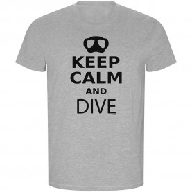 тениска,мъжки,тениски,kruskis,keep,calm,and,dive,eco,short,sleeve,t,shirt,heather,grey,(grey)