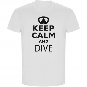 тениска,мъжки,тениски,kruskis,keep,calm,and,dive,eco,short,sleeve,t,shirt,white
