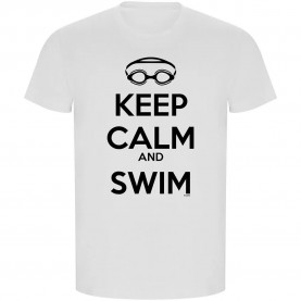 тениска,мъжки,тениски,kruskis,keep,calm,and,swim,eco,short,sleeve,t,shirt,white